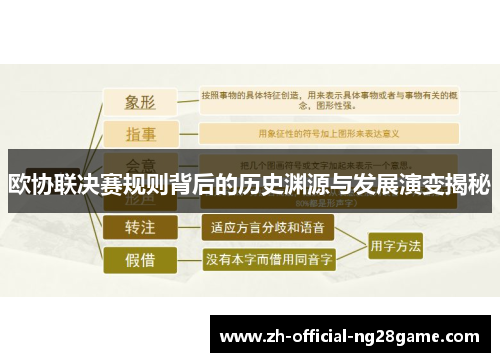 欧协联决赛规则背后的历史渊源与发展演变揭秘